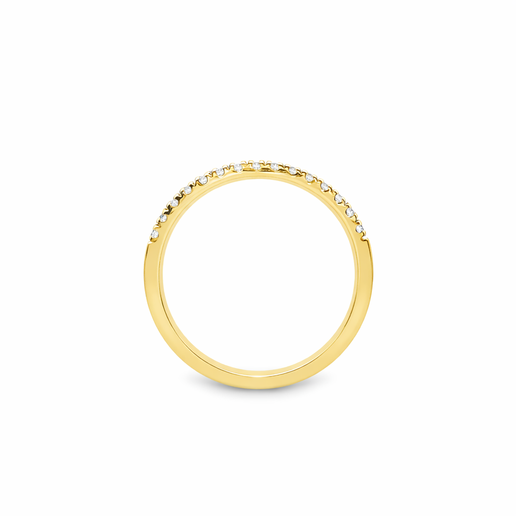 9ct Yellow Gold Lab Grown Diamond Wedding Band – 0.20ct TDW