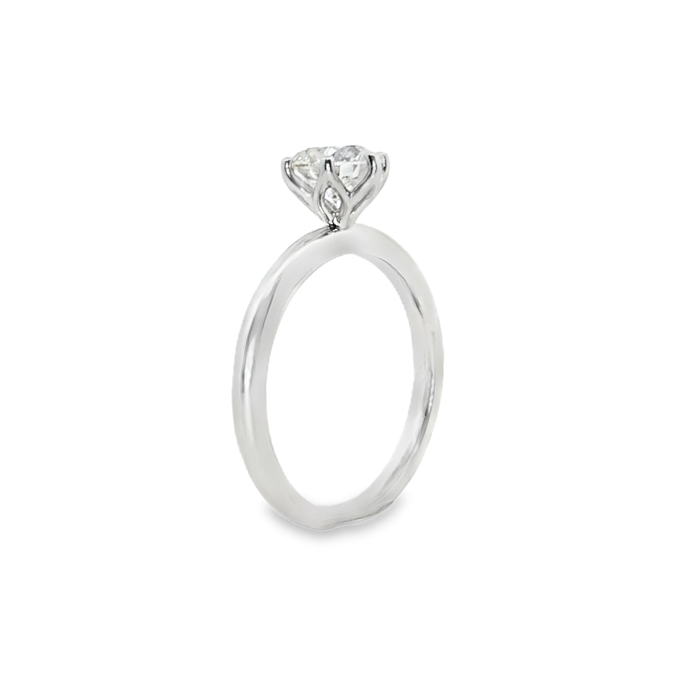 1.01ct Round Lab-Grown Diamond Solitaire Engagement Ring in 18ct White Gold