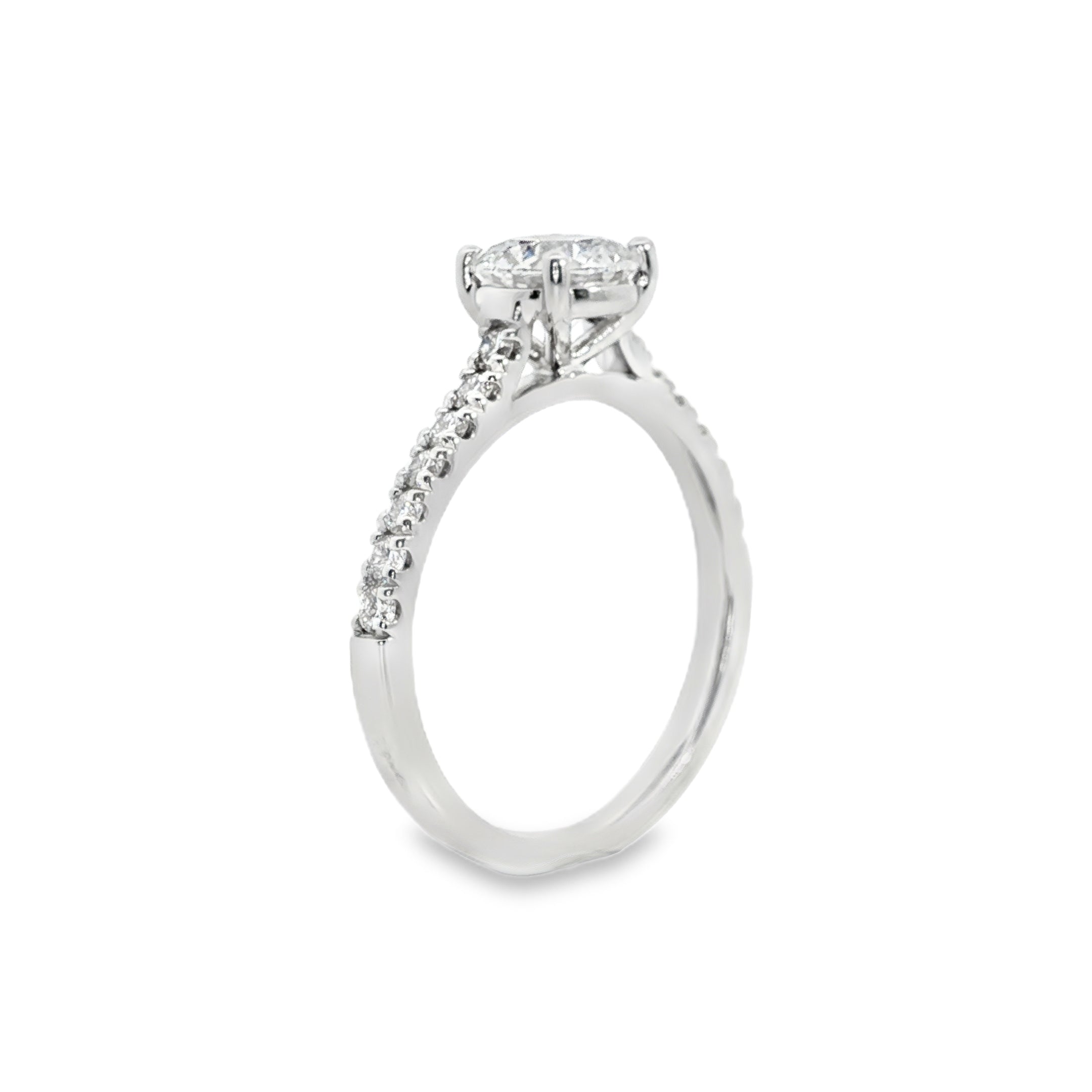1.21ct Round Lab-Grown Diamond Engagement Ring in 18ct White Gold