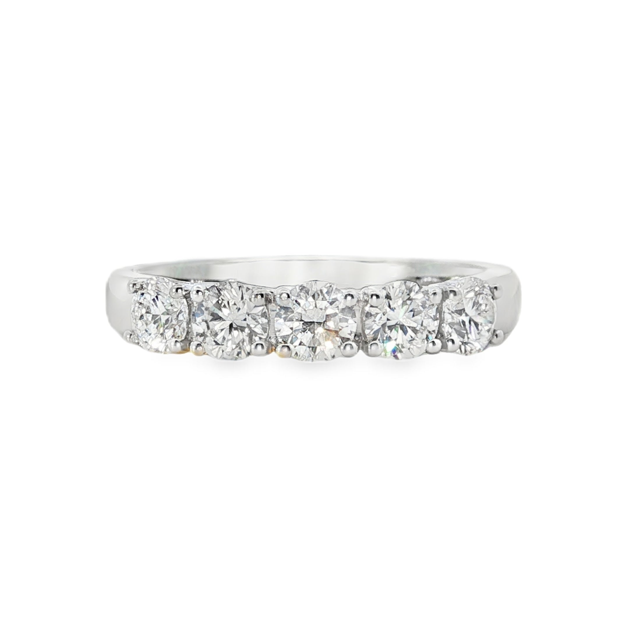 1.05ct Round Brilliant Lab-Grown Diamond Eternity Band in 9ct White Gold