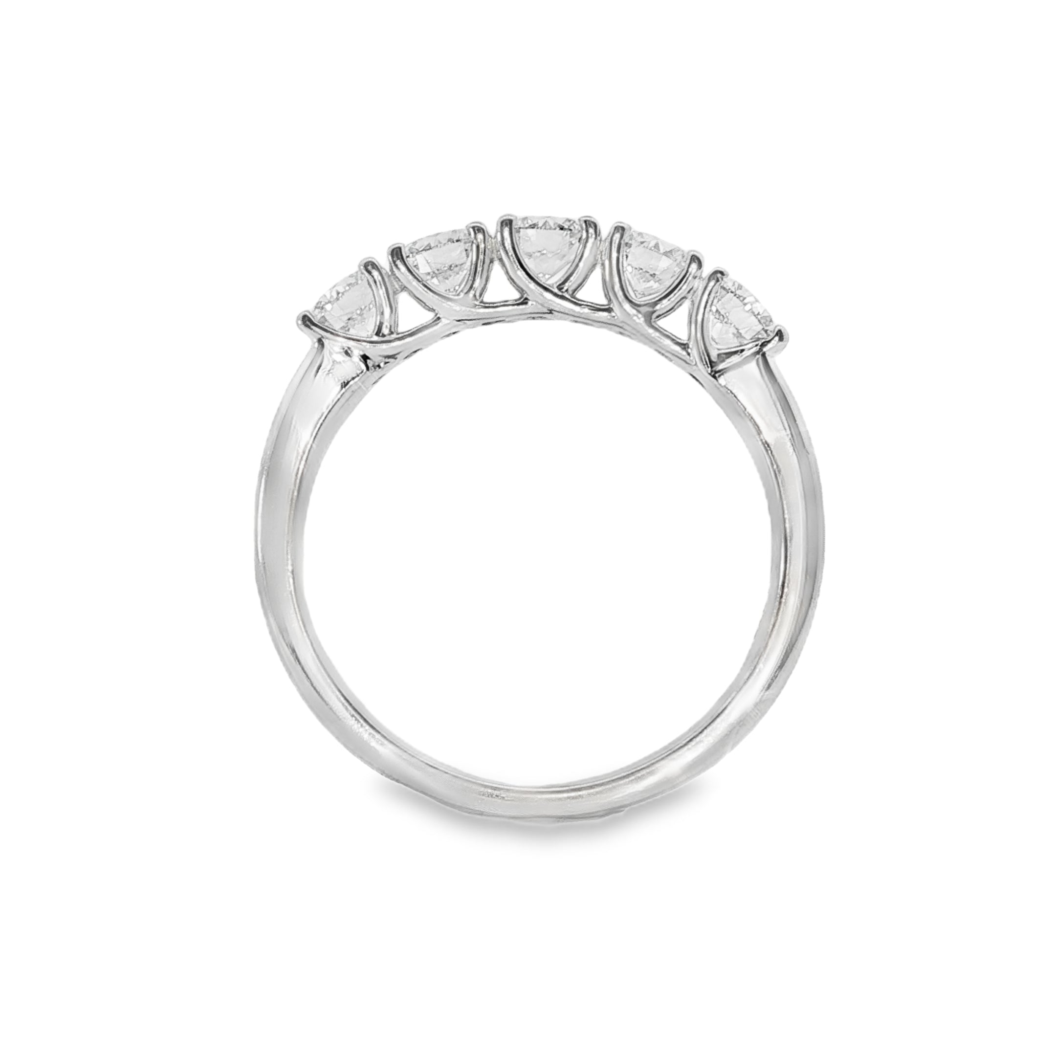 1.05ct Round Brilliant Lab-Grown Diamond Eternity Band in 9ct White Gold