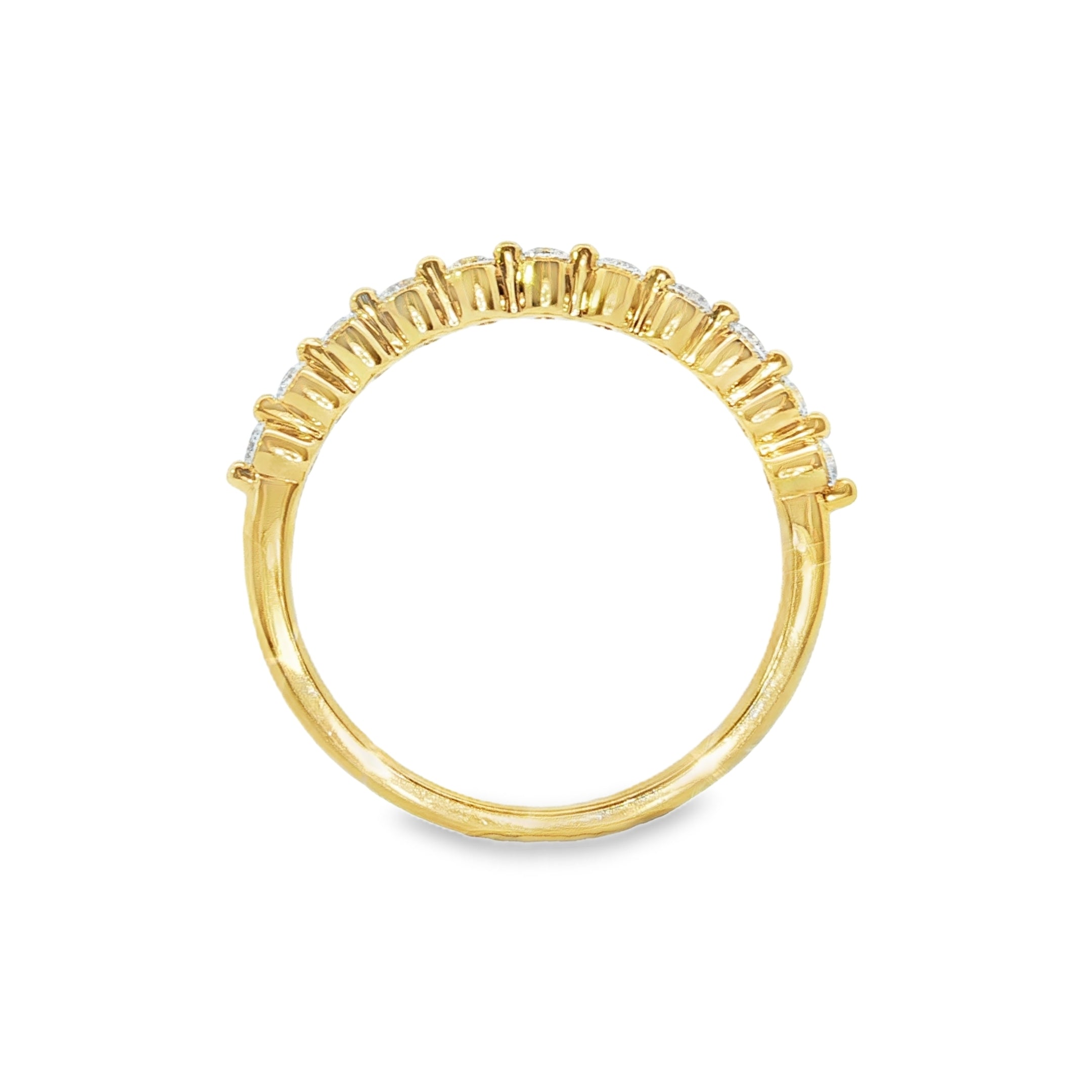 Round Brilliant Lab-Grown Diamond Eternity Band in 18ct Yellow Gold