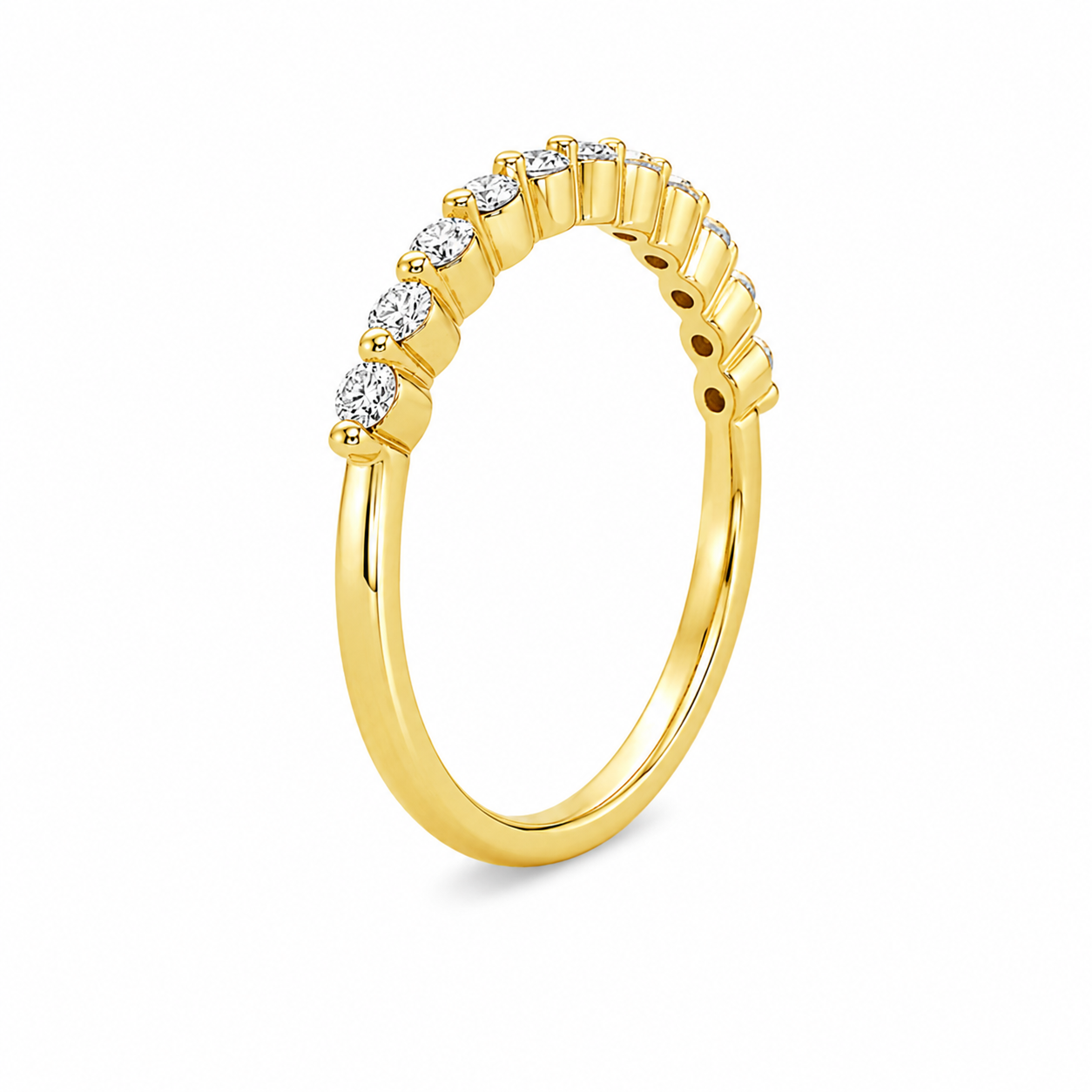 18ct Yellow Gold Round Brilliant Lab Grown Diamond Eternity Band – 0.30ct TDW