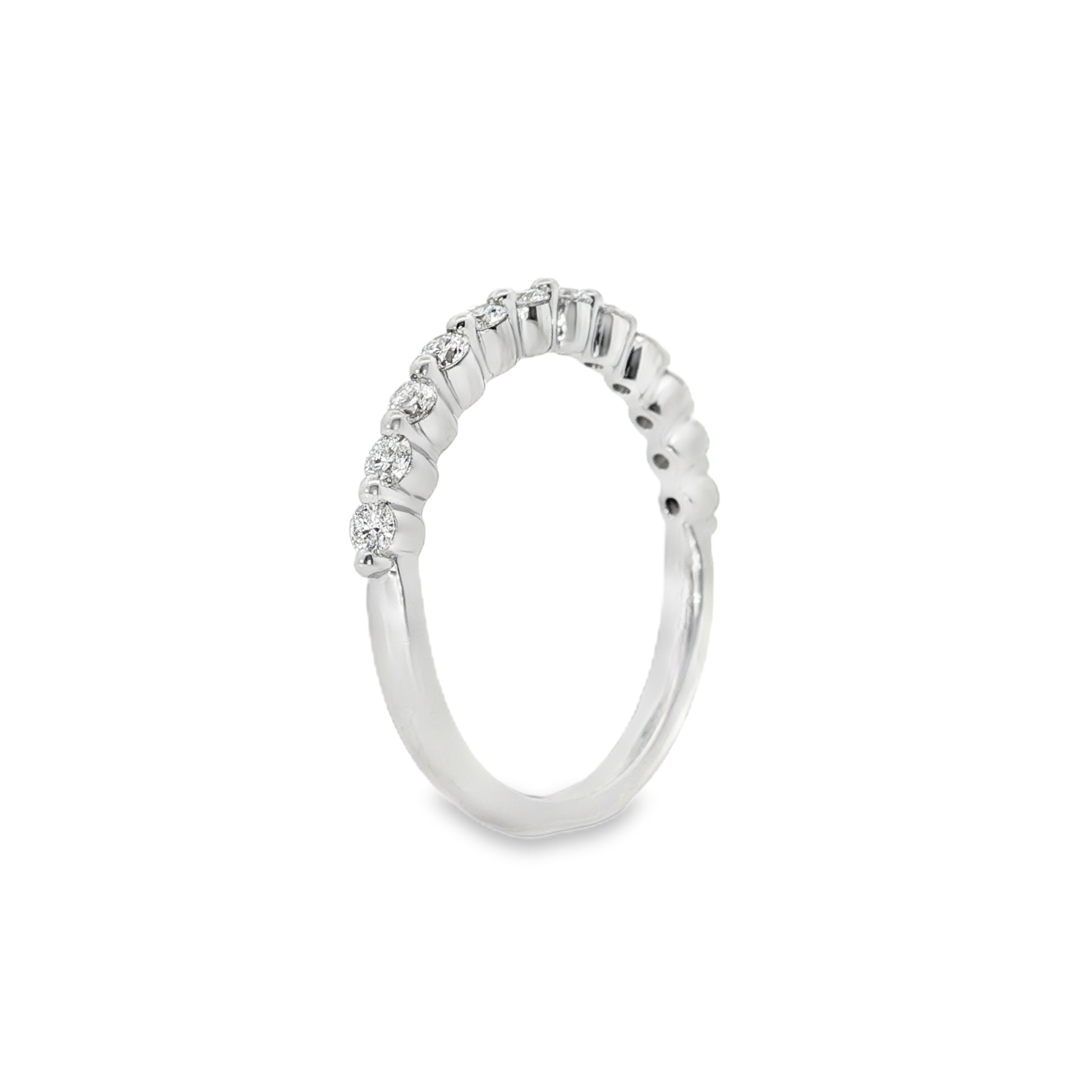 Lab-Grown Diamond Eternity Band in 9ct White Gold, Round Brilliant