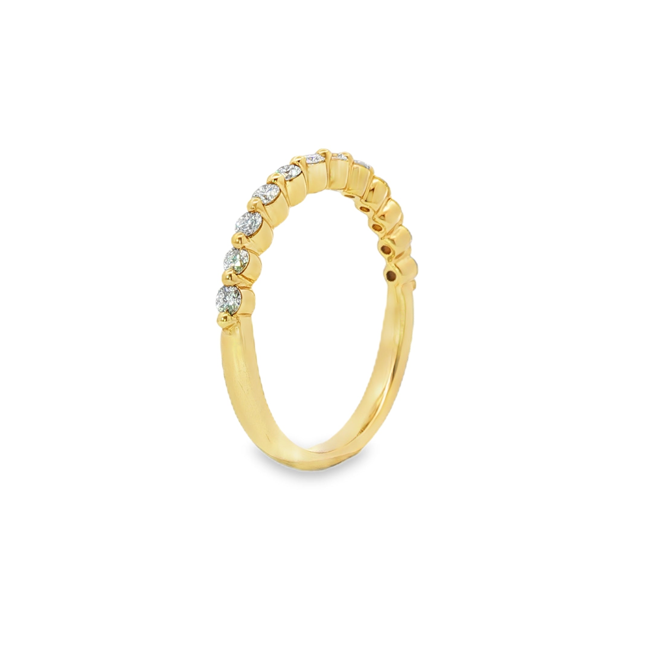 Round Brilliant Lab-Grown Diamond Eternity Band in 9ct Yellow Gold