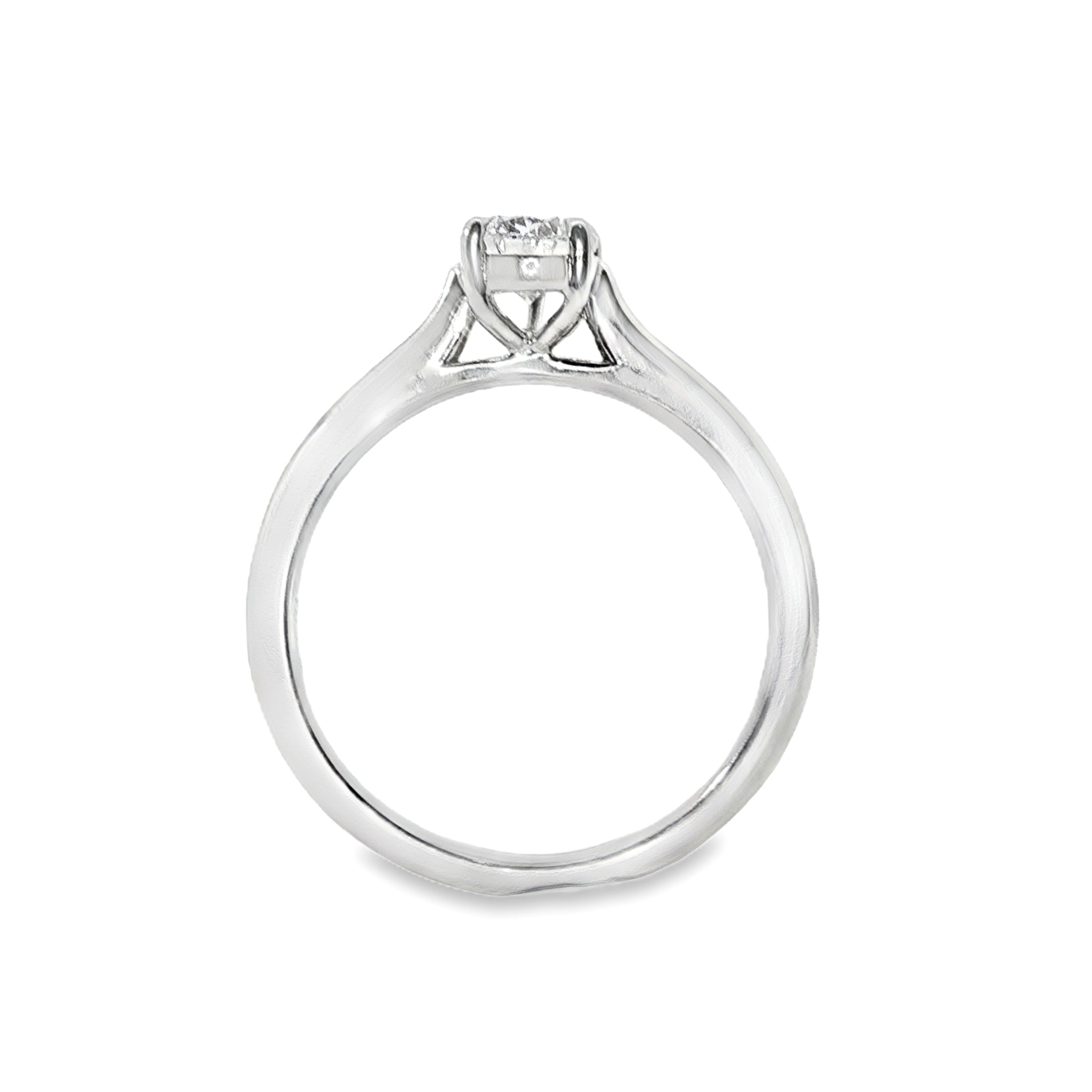 0.73ct Lab-Grown Diamond Solitaire Ring in 9ct White Gold, Pear Cut