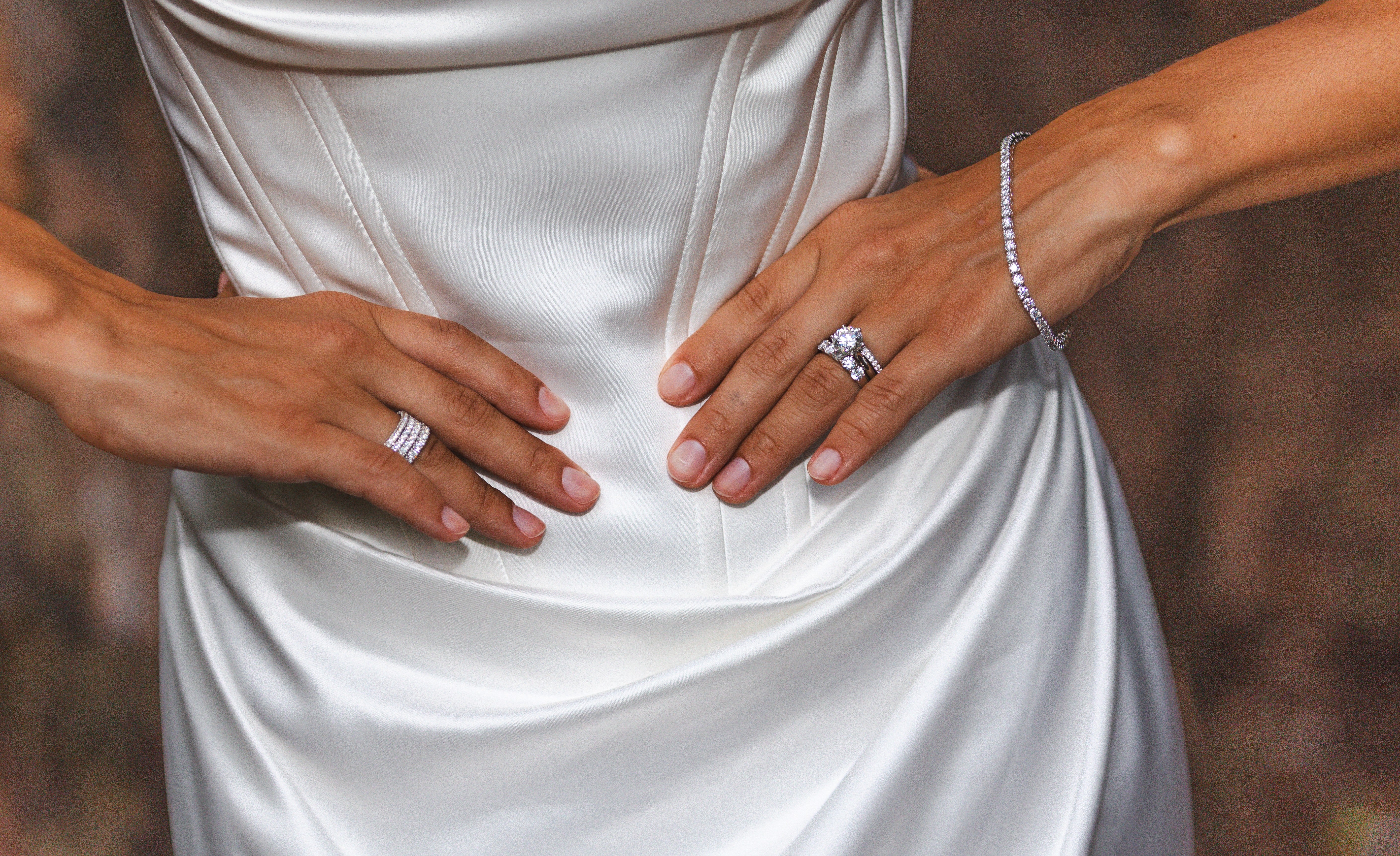 9ct White Gold Claw Set Round Lab Grown Diamond Tennis Bracelet – 5.89ct TDW